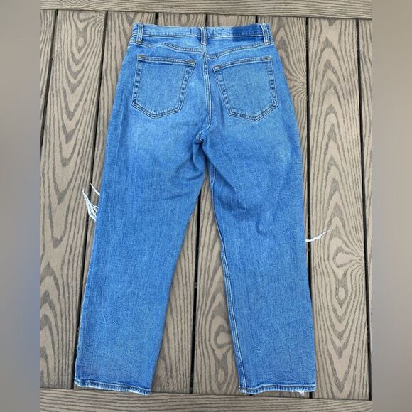 Abercrombie & Fitch the ankle straight ultra high rise size 8 short medium wash - Picture 5 of 6